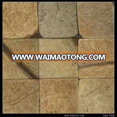 Double-sided decoration coconut shell mosaic tile