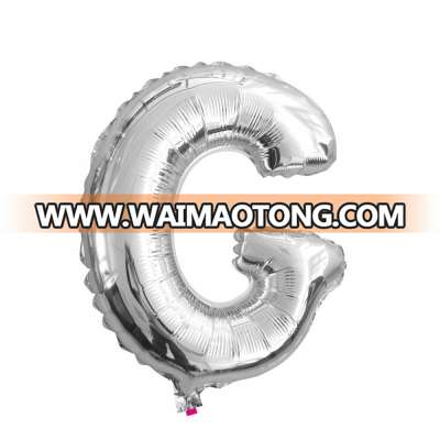 14 inch alphabet letter foil balloons happy birthday wedding decoration aluminum foil blue balloon