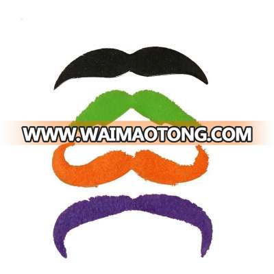 BOSEN Fake Mustache Novelty and Toy, 20 Count Colored Mustaches,Costume Party Disguise